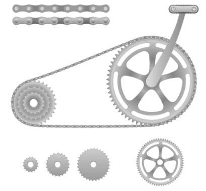 Rodas Dentadas tipo bicicleta